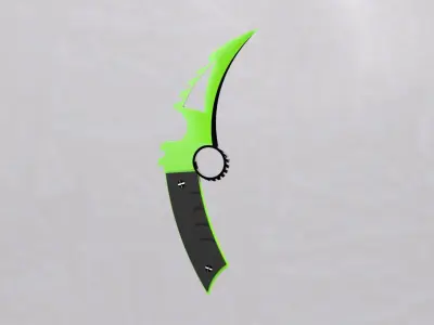 KarambitPack knife blade Low-poly 3D model