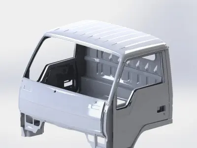 Pickup truck front Free 3D model