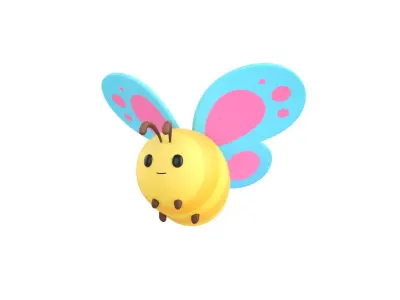 Character328 Butterfly 3D model