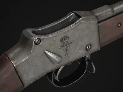 PBR British Martini-Henry Low-poly 3D model