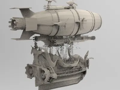Explorer Colonial Airship  3D model