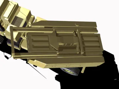 mlrs m142 himars Low-poly 3D model