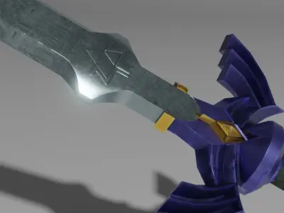 Master Sword Low-poly 3D model
