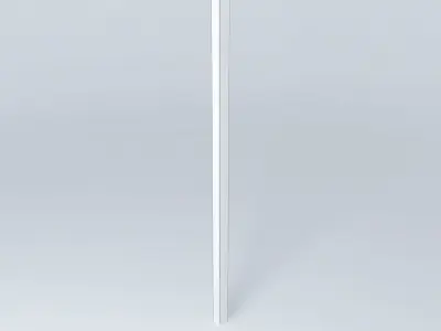 Black and white metal pole Free 3D model