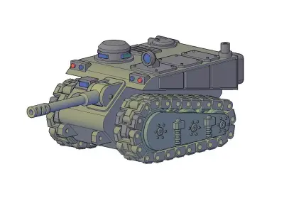 SCI-FI TANK MINIATURE 3D print model