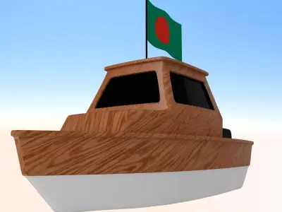 Bangladesh Fishing Boat 3D model