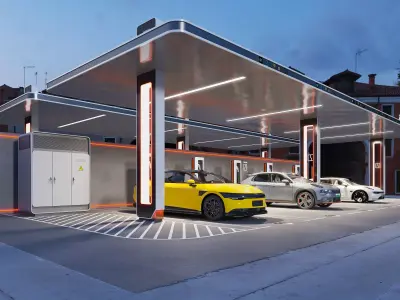 Electric vehicle charging station 3D model purchase