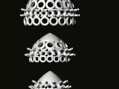 jumka three spheres 3D print model