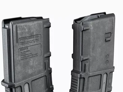 AR 15 Magazine Magpul PMAG 30 rounds Low-poly 3D model