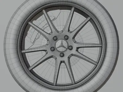 Mercedes-Benz AMG GTR Car Wheels  3D model