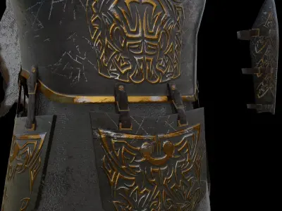 Armor Low-poly 3D model purchase