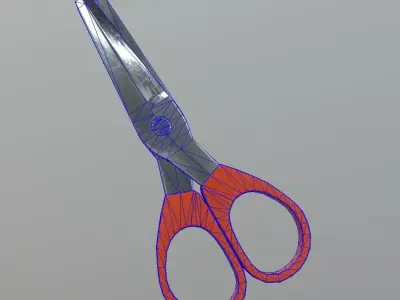 Scissors 5 Low-poly 3D model