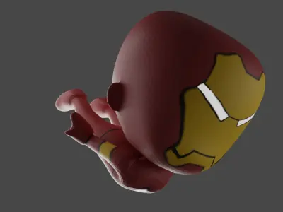 Iron Man Redesigned Low-poly 3D model