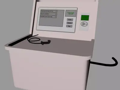 Self-Checkout Machine Low-poly 3D model