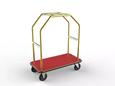 Hotel Trolley 09 3D model