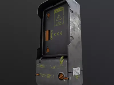 Electrical Control Panel sci-fi Free low-poly 3D model
