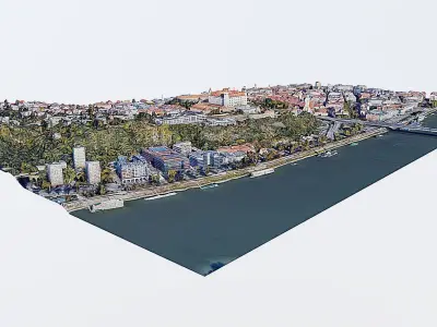 Bratislava Castle Low-poly 3D model