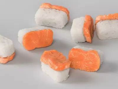 Sushi 3D model purchase