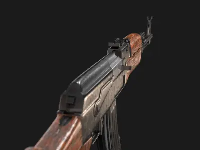 AK-47 ak - rifle 3D model purchase
