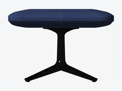 Furniture - Seating - Contemporary - Como - Footstool Low-poly 3D model