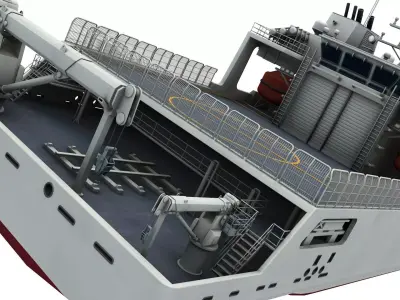 Harry DeWolf-class offshore patrol vessel 3D model