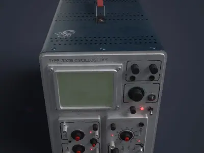 Tektronix 552B Low-poly 3D model