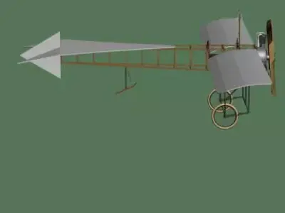 1909 Neale vintage monoplane 3D model