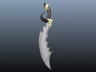 Stylized Swords low-poly 3d model Low-poly 3D model