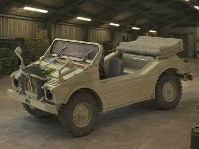 The Porsche 597 Jagdwagen  3D print model