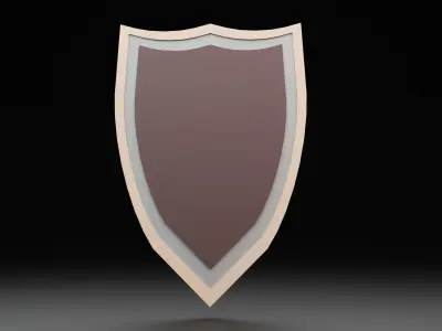 Low-Poly Shield Low-poly 3D model