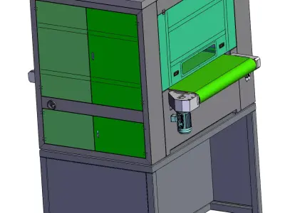 Metal Indentation Polishing Machine 3D model