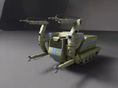 Emperor Battle for Dune Repair Tank Low-poly 3D model 3D model