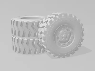 Wheels Free 3D print model by realluochen9999
