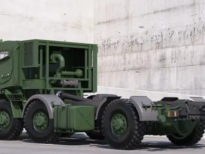 Custom vehicle 6x6 made in 3d 3D model