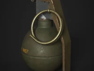 M67 Grenade Low-poly 3D model get
