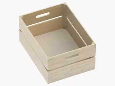 Wooden Crate 01 3D model