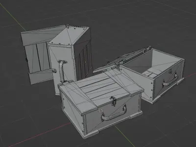 Game Ready Ammo Crate Free low-poly 3D model