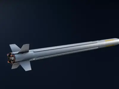 HQ-16FE China anti-air missile Low-poly 3D model