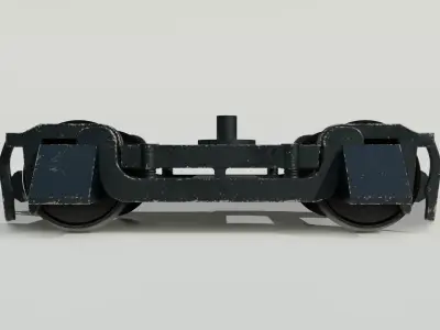 Train axis 3D model Low-poly  Low-poly 3D model