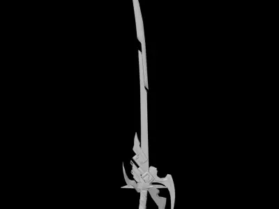 Weapons swords melee weapons  game Low-poly 3D model 2