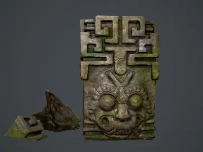 Ancient Statue Low-poly 3D model