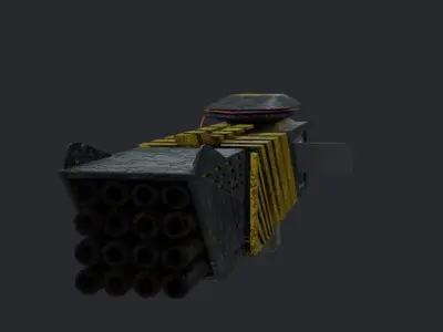 Sci-fi gun Free low-poly 3D model order