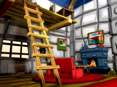 Adventurers hous Free low-poly 3D model