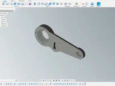Doosan Puma 2600 SY Parts Catcher arm Housing 3D model