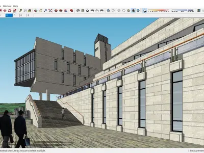 Sketchup Recreational Tourism building B8 3D model