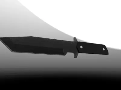 military knife Free 3D model