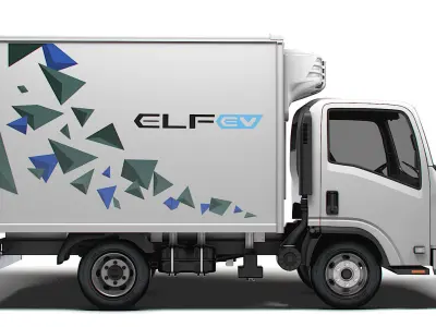 Isuzu Elf EV Refrigerator 2024 3D model