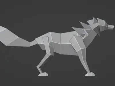 lowpolywolf Free 3D model