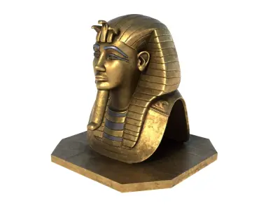 Tutankhamun bust 3D model