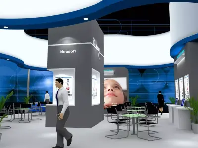 Exhibition - Area - 9X9 3DMAX2009-0118 3D model